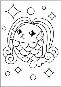 アマビエ塗り絵