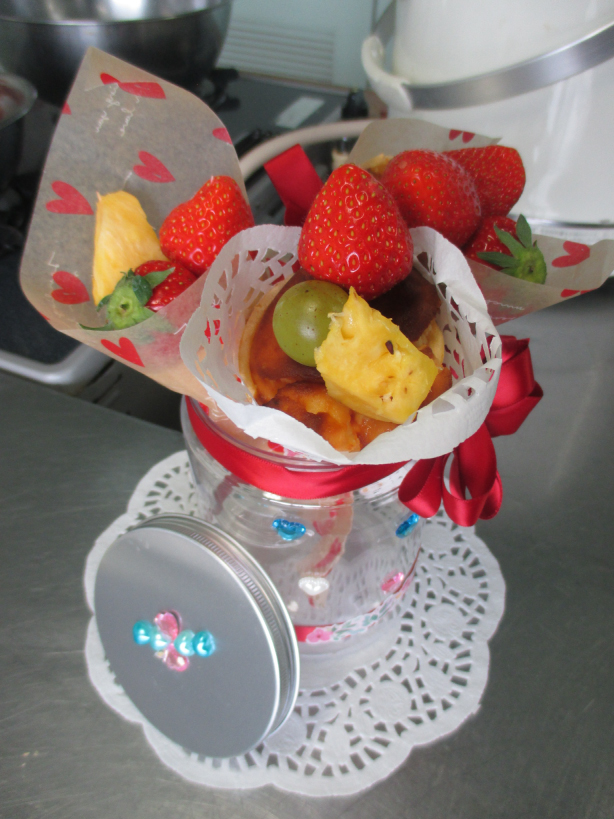 教室内で作成したカルピスチーズケーキ